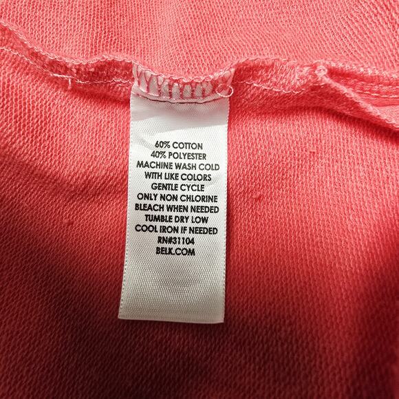 Kim Rogers Hoodie Sweatshirt Cardigan Size 2X Pink Mesh Insets Pockets Full Zip - Picture 10 of 10